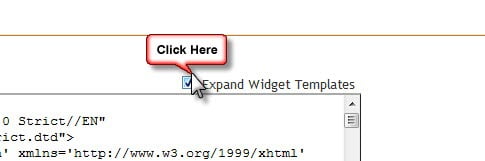 expand widget templates