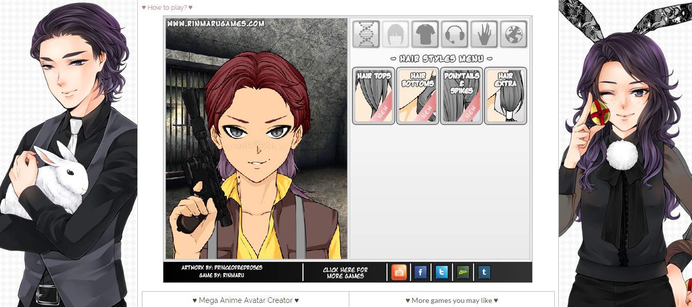 Character creator 3 anime  michelleizuttiti1975s Ownd