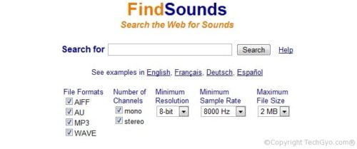 find sounds