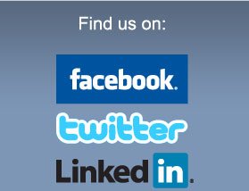 Find us on Facebook, Twitter, Linkedin, Youtune and Flickr