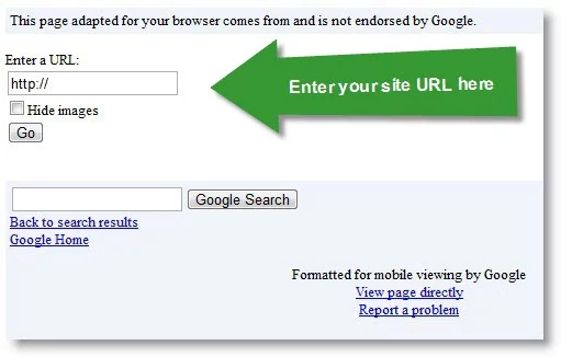 Check How your Website looks In Mobile Browser Using Google Mobilizer Google mobile site viewer