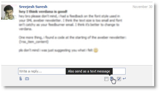 conversation with sms