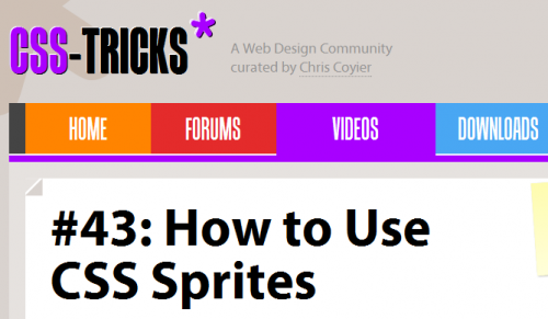 css-tricks video on How to use css sprites css-tricks video on How to use css sprites