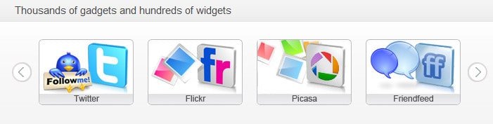 ucoz widgets features
