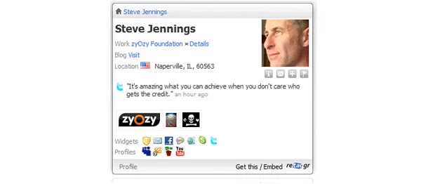 retaggr social media business card