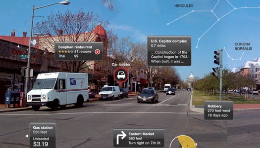 Google AR Glasses GPS