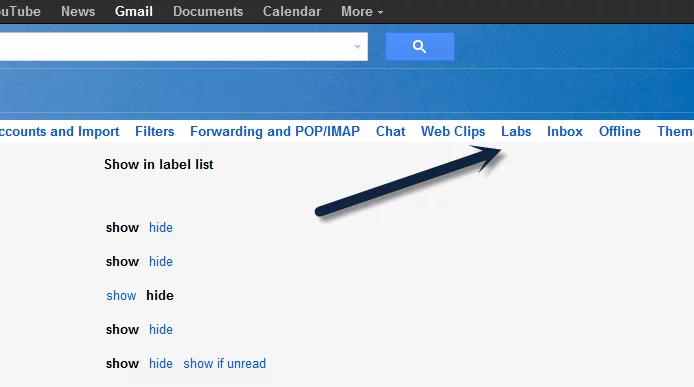 Gmail labs