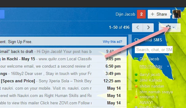 gmail settings