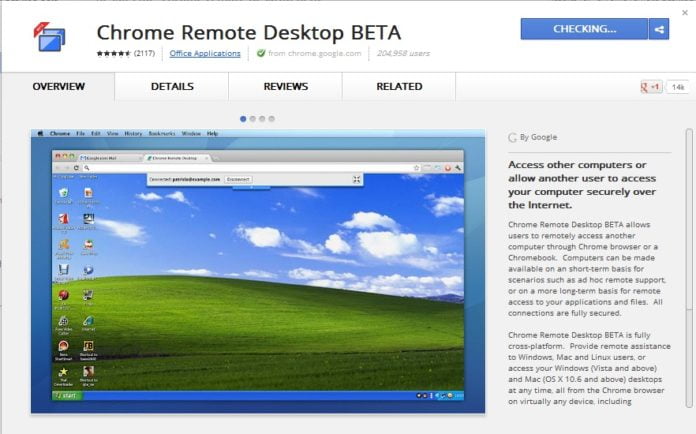 chrome remote desktop windows app