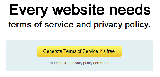 Termsfeed Generate Terms of Service