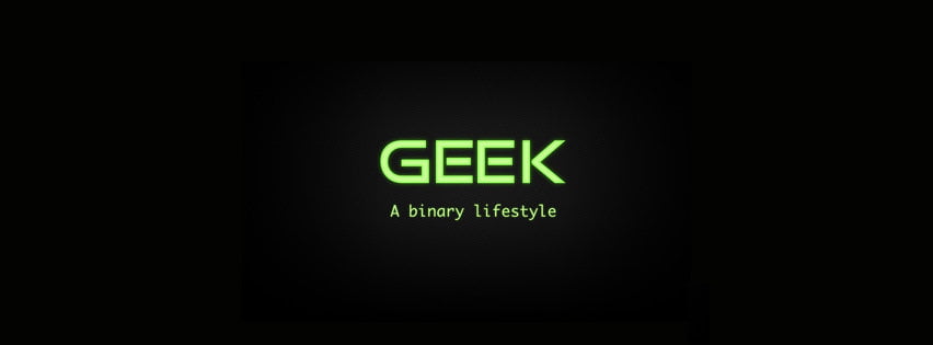 Geek facebook cover design