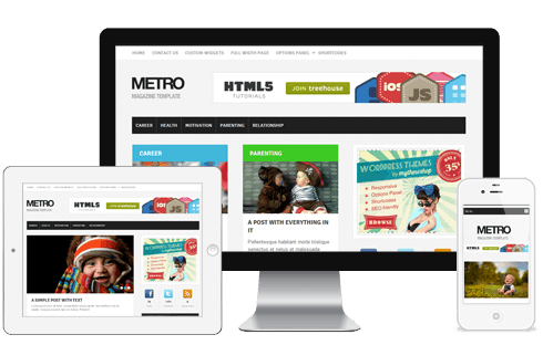Metro responsive wordpress theme