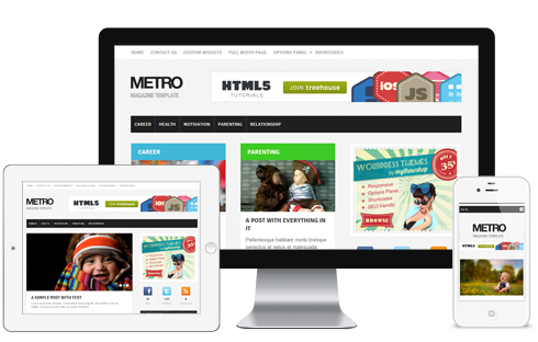 Metro responsive wordpress theme