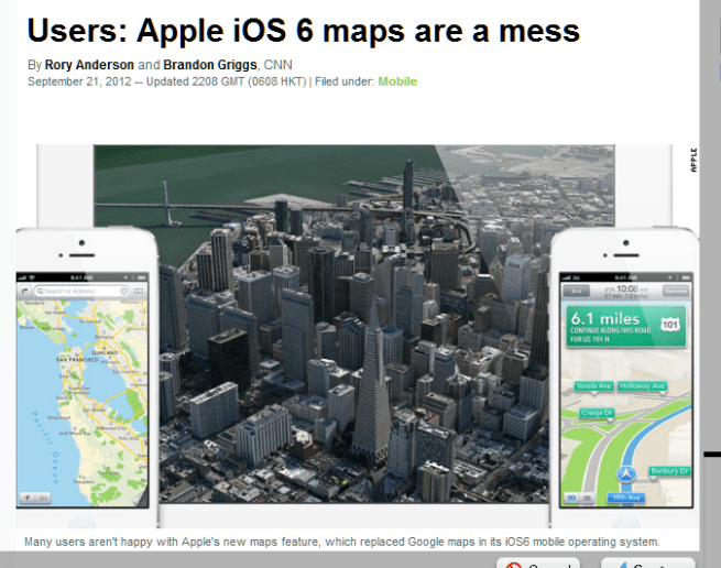 Users  Apple iOS 6 maps are a mess   CNN