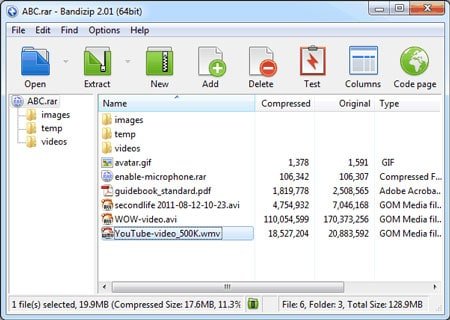 bandizip best compression