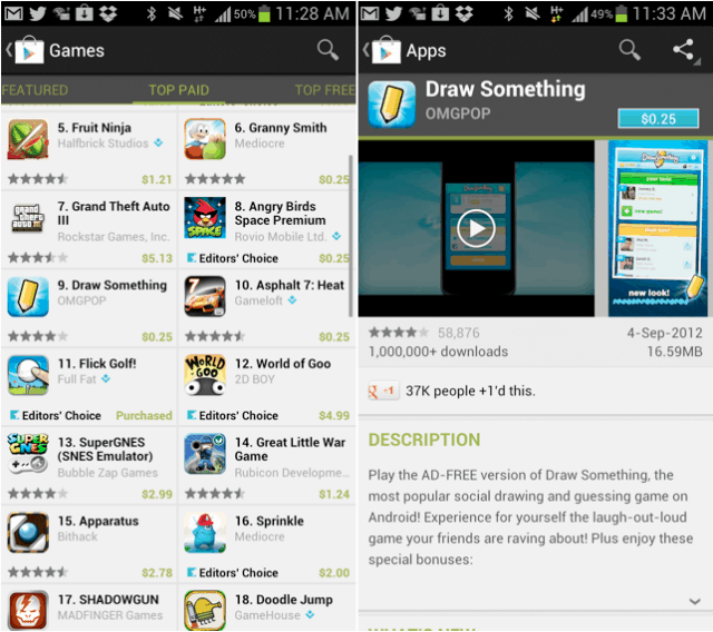 Google offering premium apps at $0.25 to celebrate 25 billion downloads from the Play Store 1