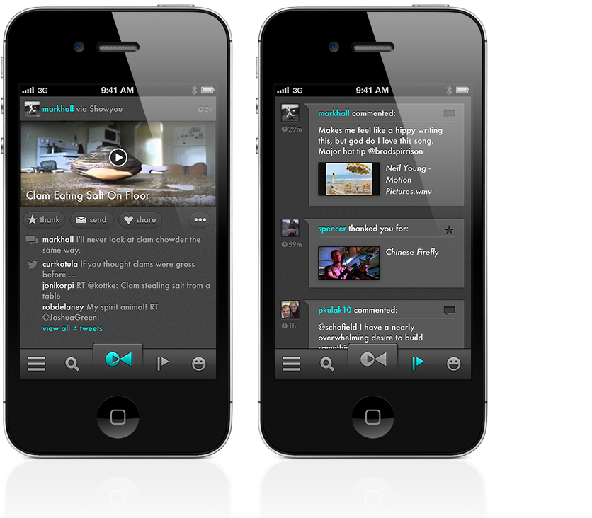 Showyou: a Great Social Video app for your iPhone and iPad 3