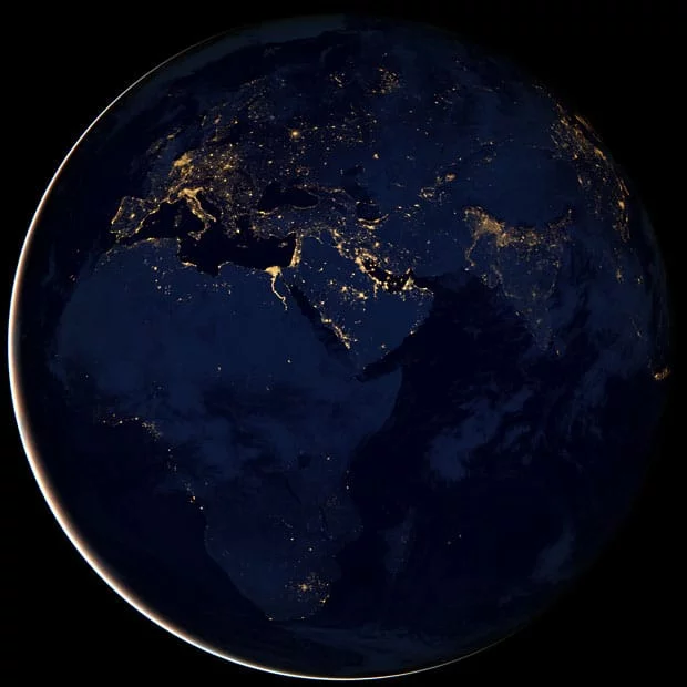 Amazing images of the "Black Marble" view of the Earth at night released by NASA 1