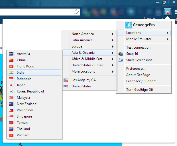 GeoEdge Extension-Chrome