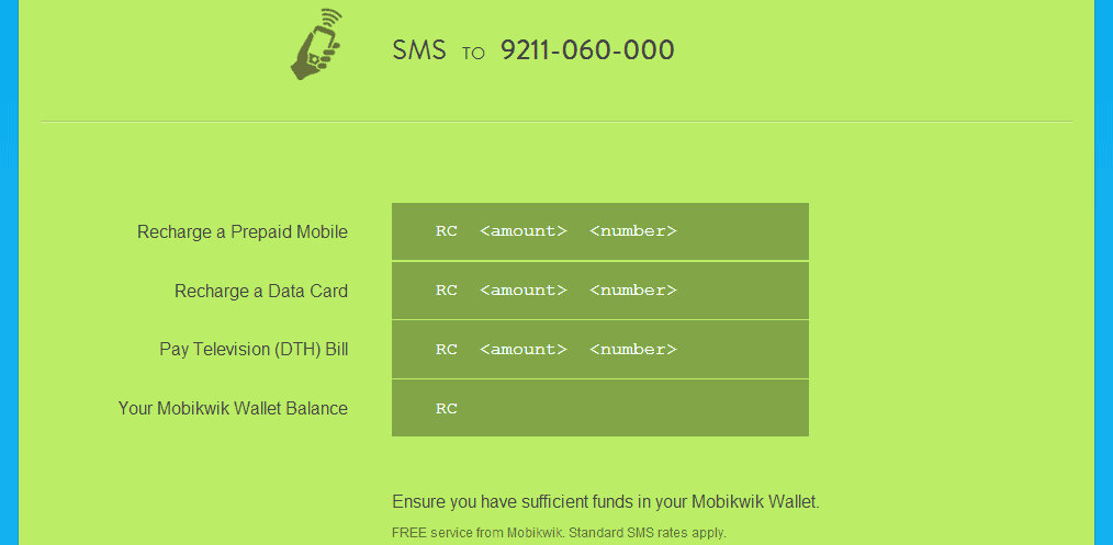 Mobikwik -SMS Recharge