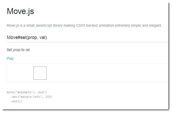 Free CSS and JavaScript Animation Libraries to Sparkle Your Website movejs