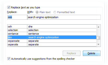 autocorrect for blogger