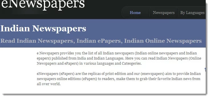 Top 5 Website to Read All e-Newspapers of India in One Place eNewspapers