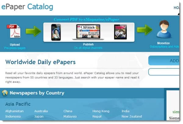 Top 5 Website to Read All e-Newspapers of India in One Place epaper catalog