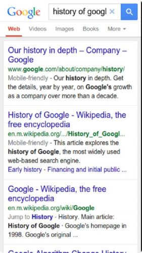 google mobile search add breadcrumbs