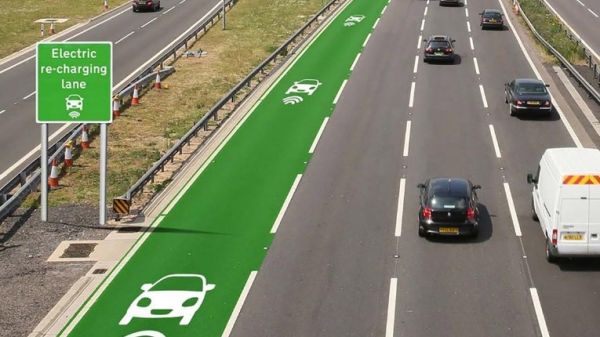 Roads that charge electric cars