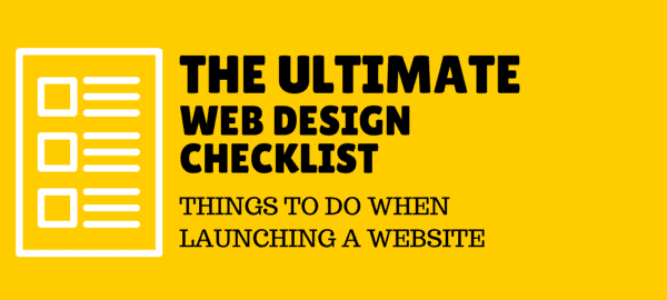 web design checklist for conversion