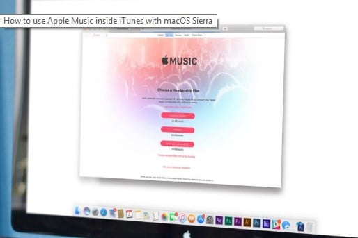 Apple Music in iTunes on macOS Sierra