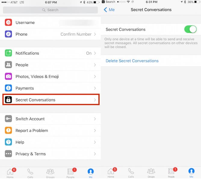 Encrypt Conversations on Facebook Messenger - How to start secret conversations