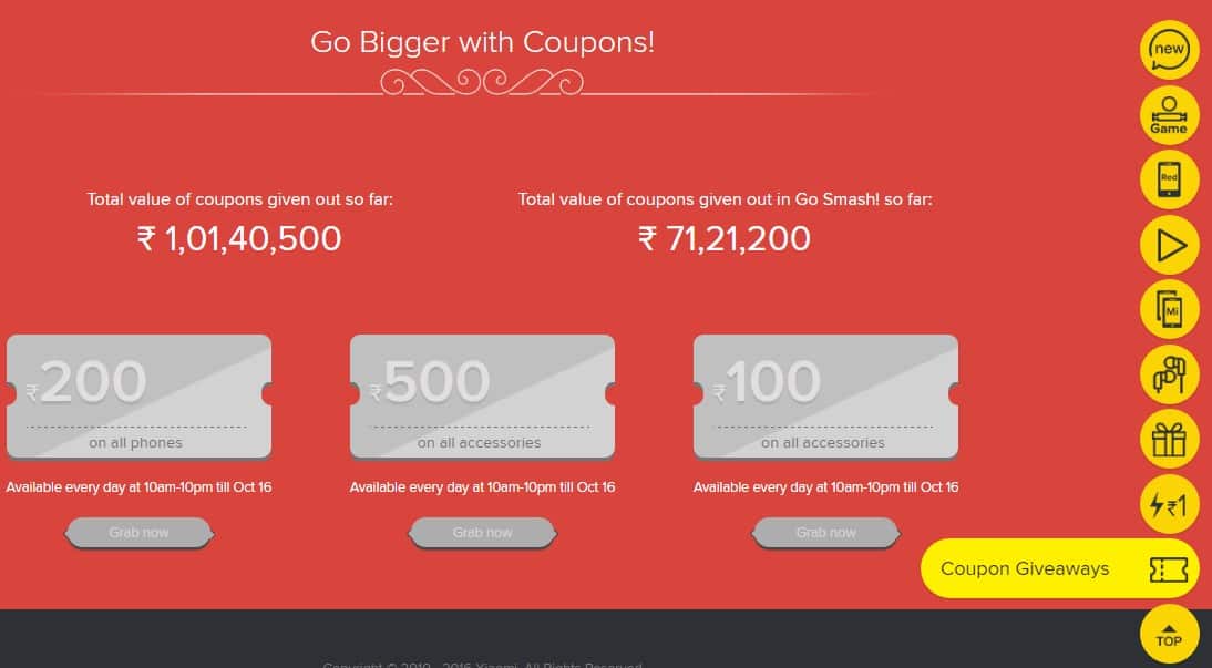 Xiaomi Diwali Sale Discount Coupons