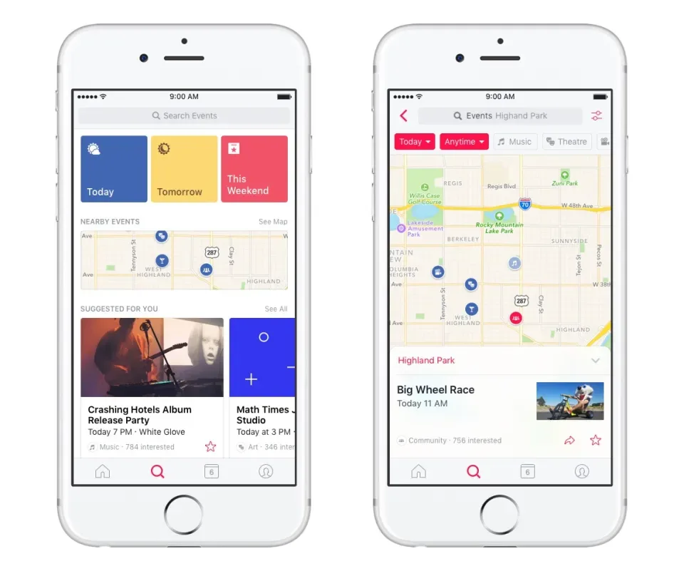 Facebook launches a dedicated events app for iPhone users facebook
