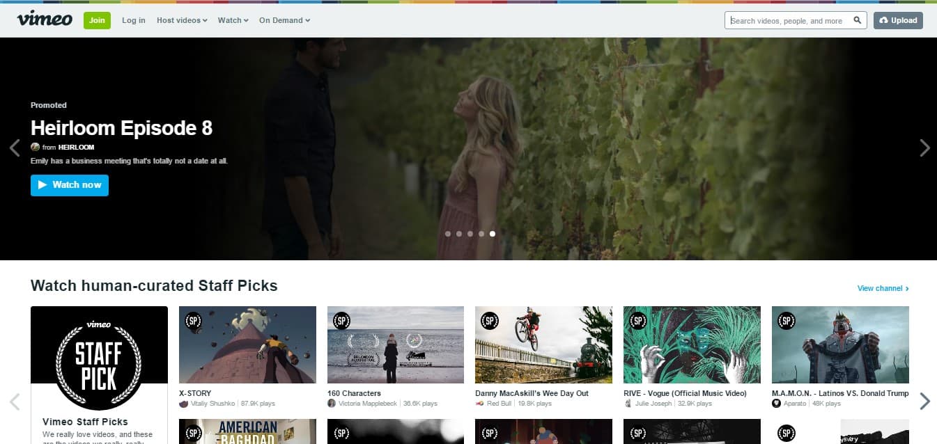 Vimeo - The Best Websites on the Internet for Movies