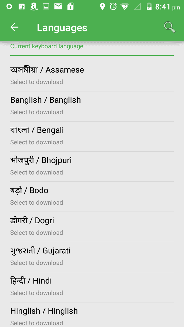 Xploree keyboard - Language Options