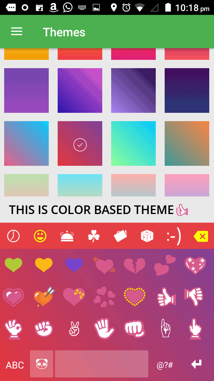 Keyboard theme - Color Based