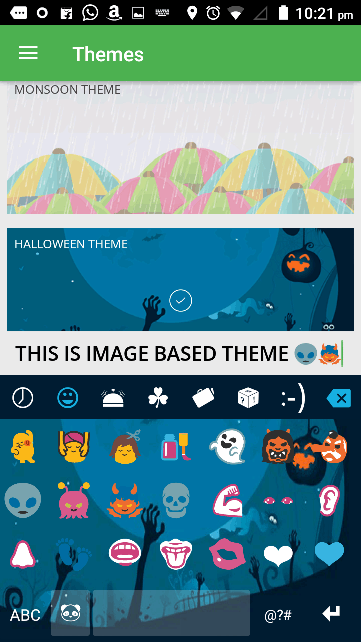 Keyboard theme - Image Based