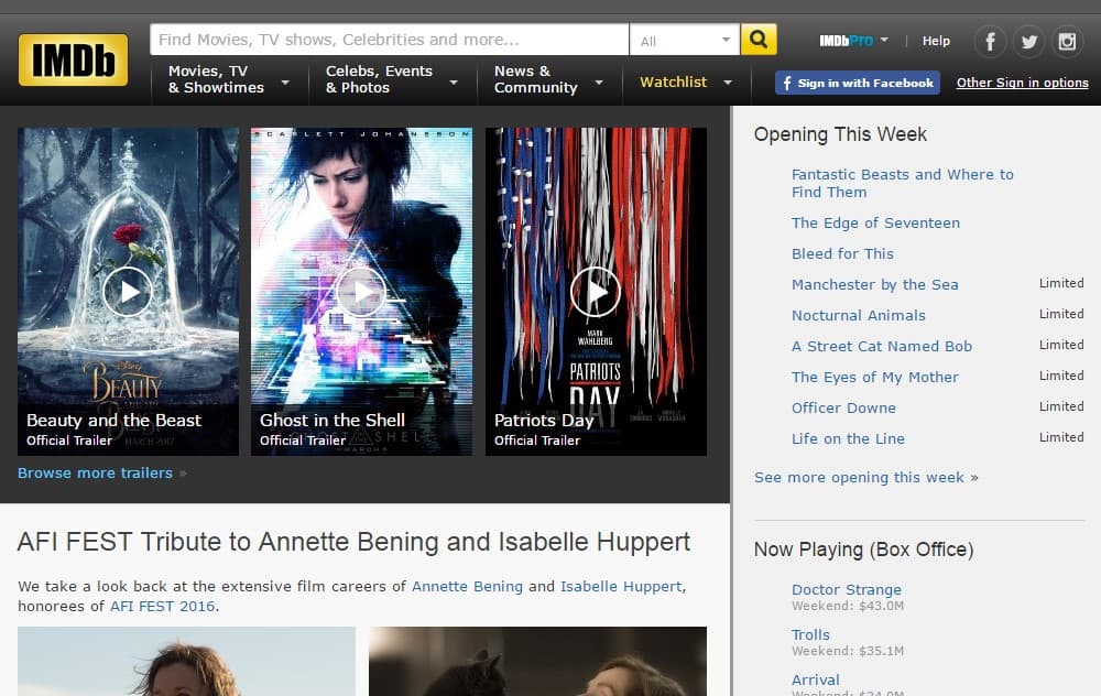IMDb - The Best Websites on the Internet for Movies