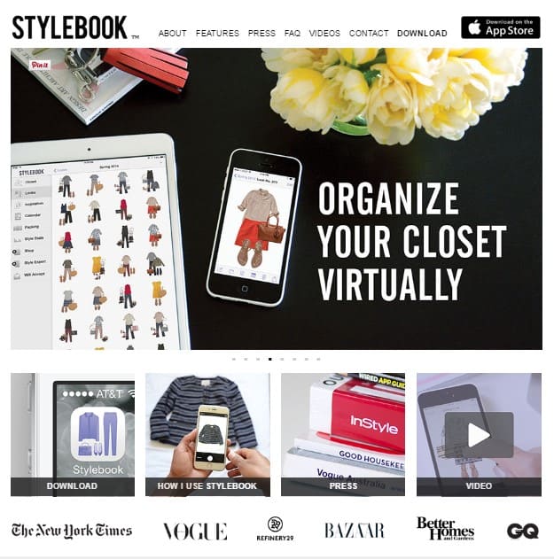 Stylebook to find the perfect outfit