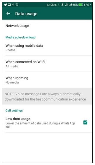 Use Less Data for Calls and Media on WhatsApp