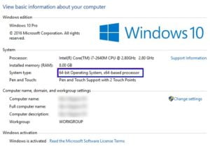 Difference Between The 32-bit And 64-bit Windows