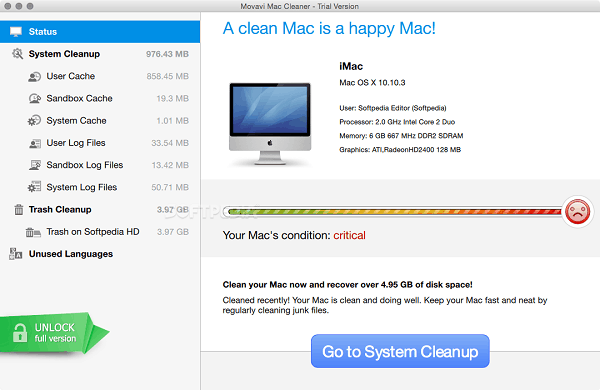Movavi-Mac-Cleaner for removing apps from macbook pro