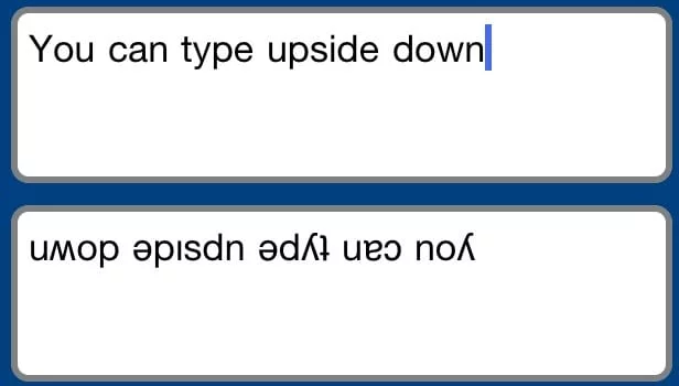 How To Type Upside Down In Android type upside down