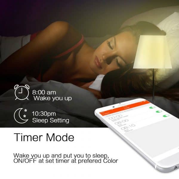 smart led bulb wake up gadget