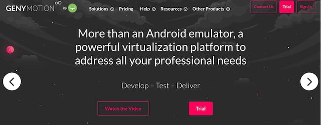 genu motion android emulators android developer tools