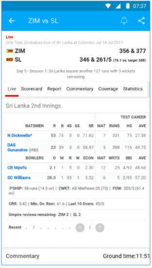 ESPNCricinfo Relaunches the Website and App - A Major Design Revamp 3