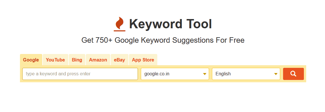 Keywords & suggestions. Keyword tool