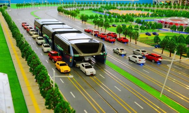 china straddling bus